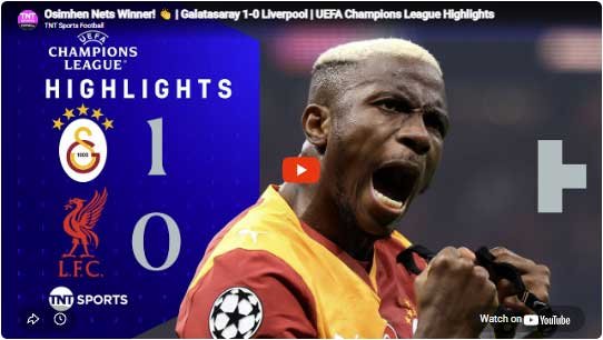 2025-2026 3 Galatasaray 1-0 Gobshites (Tuesday 30th September 2025)