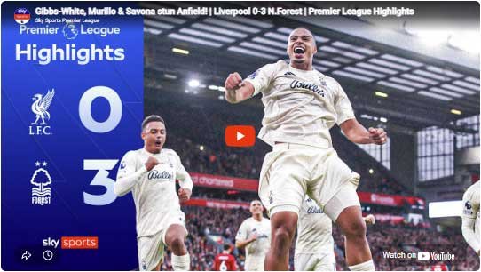 2025-2026 9 Gobshites 0-3 Nottingham Forest (Saturday 22nd November 2025)