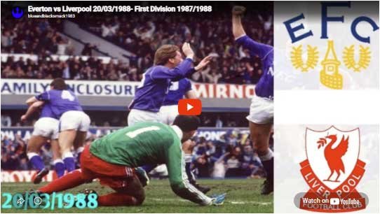Golden Oldies 18 Everton 1-0 Gobshites Sunday 20th March 1988